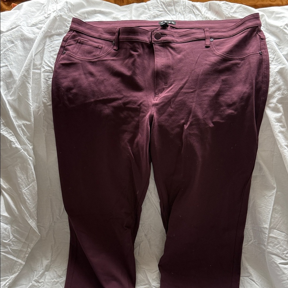 Men's Burgundy Pants